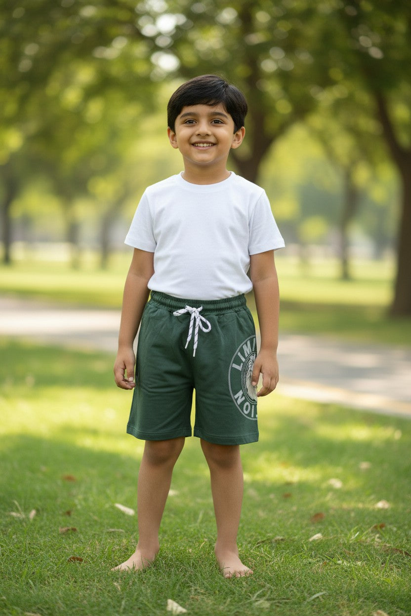 Lemon & Sugar boys varsity print casual shorts