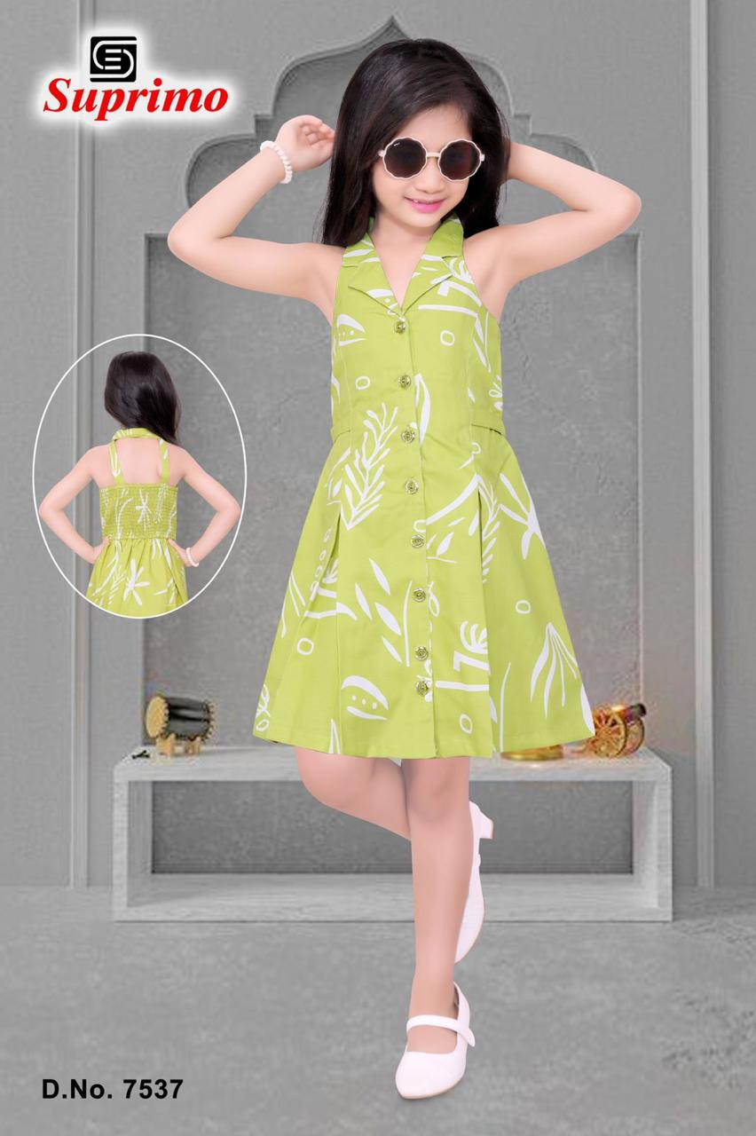 cotton frock back-less