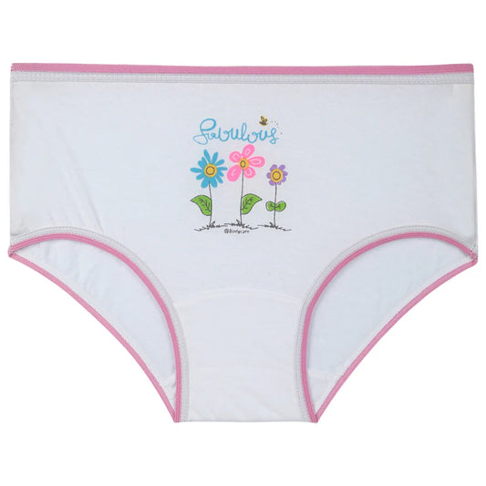 Bodycare Girls' Solid Cotton Panties- Pack of 3