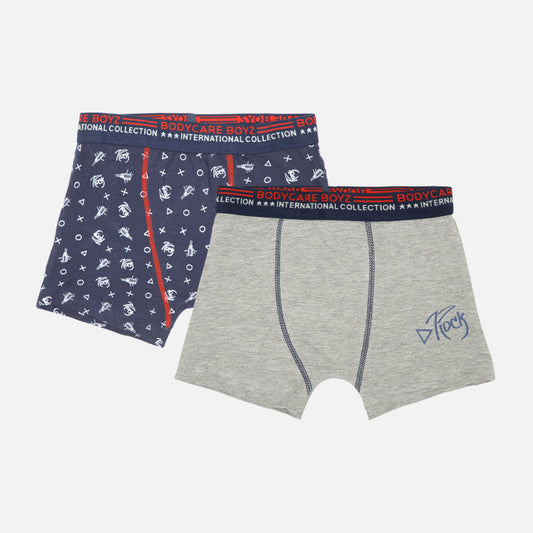 Bodycare boys cotton spandex trunk front view