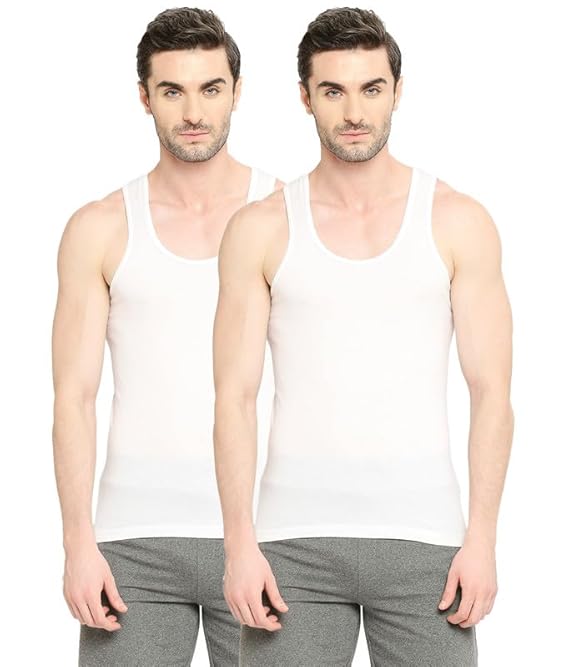 Vip Milky premium white vest - pack of 2
