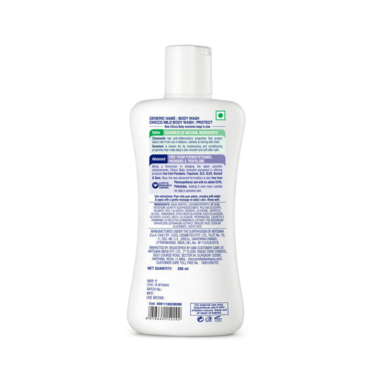 Chicco Baby Mild Bodywash Protect: Gentle Care for Delicate Skin Description