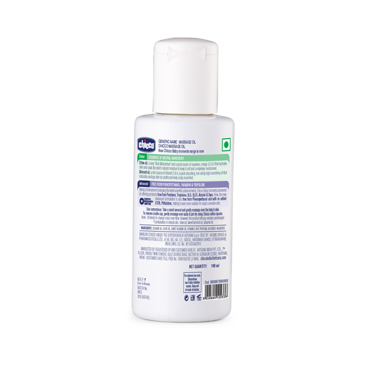Chicco Baby Massage Oil: Nourishing Care with Olive & Almond Oils