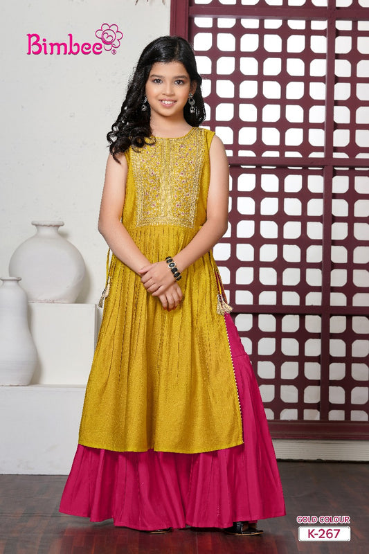 GIRL'S KURTI-PLAZO SET K-267
