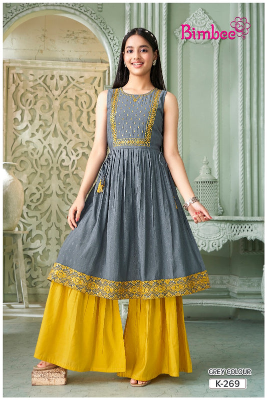 GIRLS KURTI-PLAZO SET