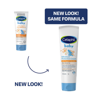 Cetaphil Baby cream new look packaging with the same formula