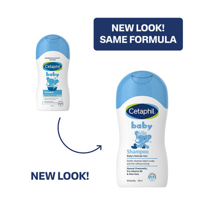 Cetaphil Baby shampoo new look packaging with the same formula