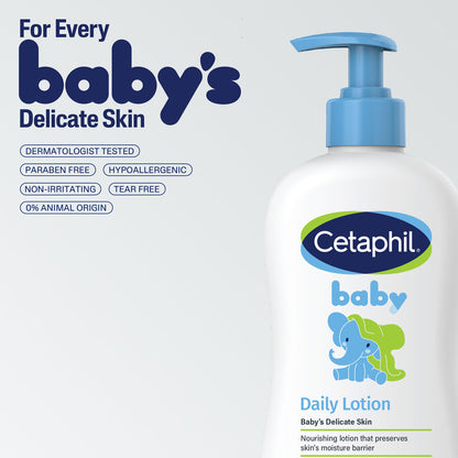 Cetaphil Baby daily lotion with shea butter for every baby's delicate skin