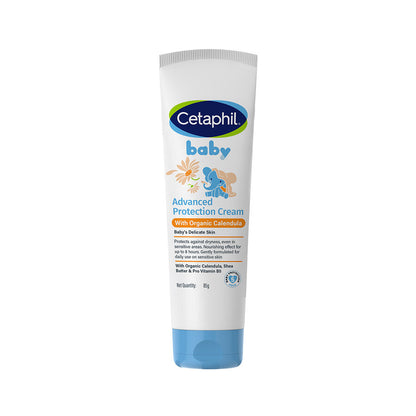 Cetaphil Baby advanced protection cream with organic calendula, 100 g tube front