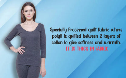 Bodycare Extra Soft Antibacterial Thermal Top Full Sleeves Round Neck for Women