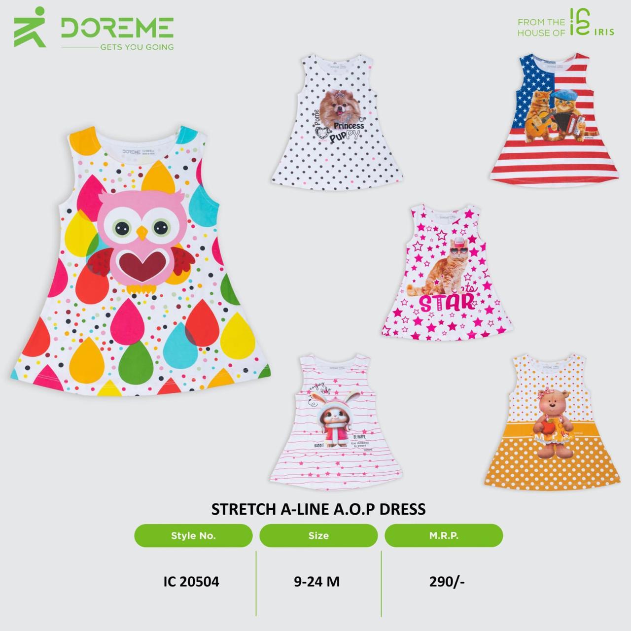 Doreme 20504 design chart - all prints and shades