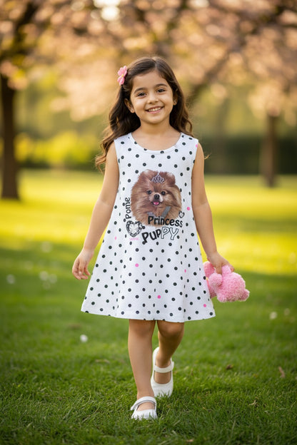 Doreme Infant Girls A-Line Printed Sleeveless Dress Princess - 20504