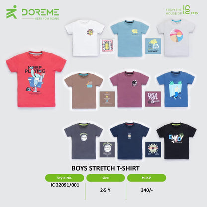 Doreme design 22091001 boys stretch T-shirt brand catalogue sheet