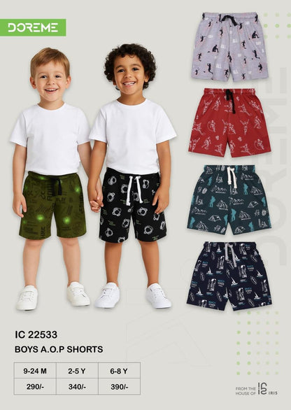 Doreme Boys All Over Print Casual Shorts
