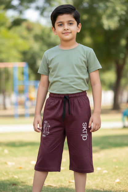 Doreme Boys Printed Capri with Side Pockets