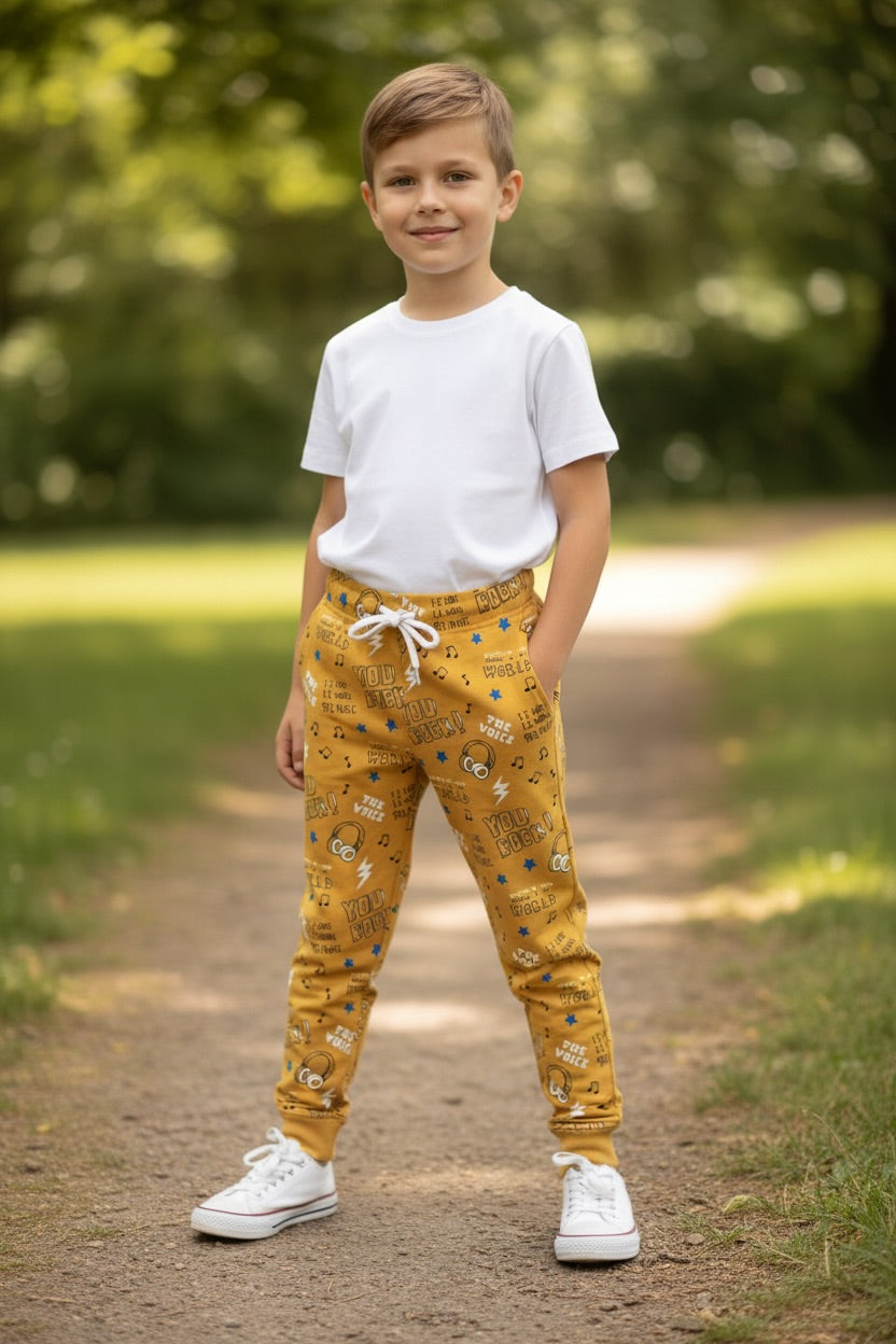 Doreme Infant Boys Essential Printed Joggers