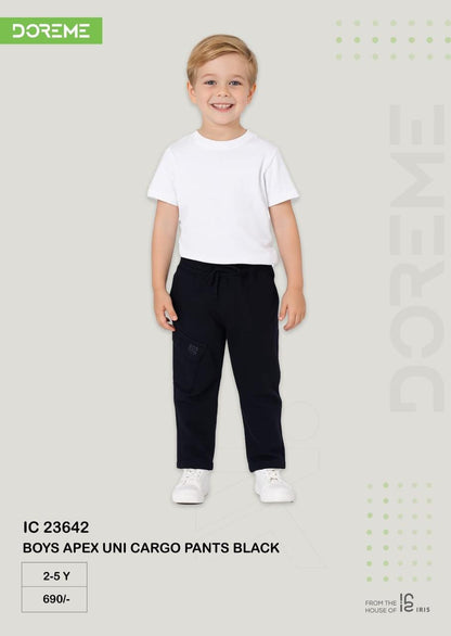 Doreme Boys Apex Uni Cargo Pants Black