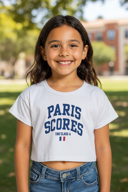 Doreme Girls Destination Print Crop T-Shirt