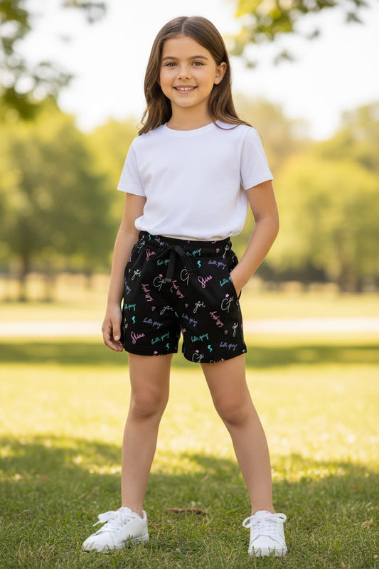 Doreme Girls All Over Print Casual Shorts
