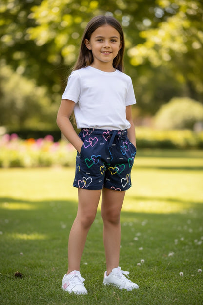Doreme Girls All Over Print Casual Shorts