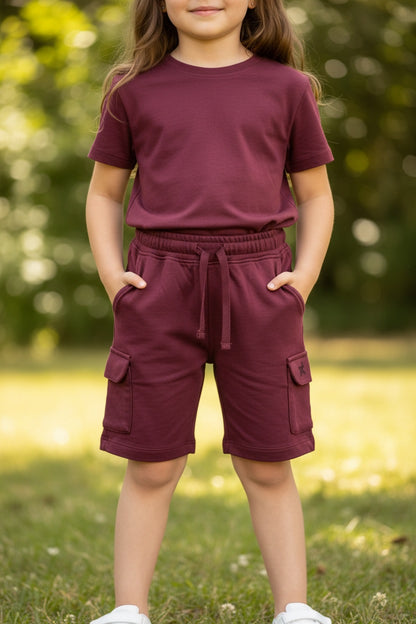 Doreme Girls Apex Cargo Shorts with Pockets