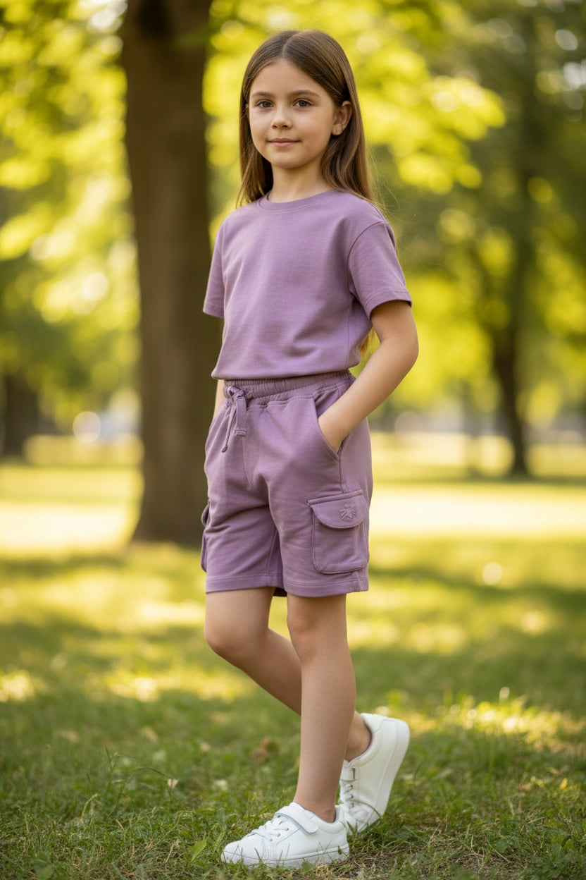 Doreme Girls Apex Cargo Shorts with Pockets
