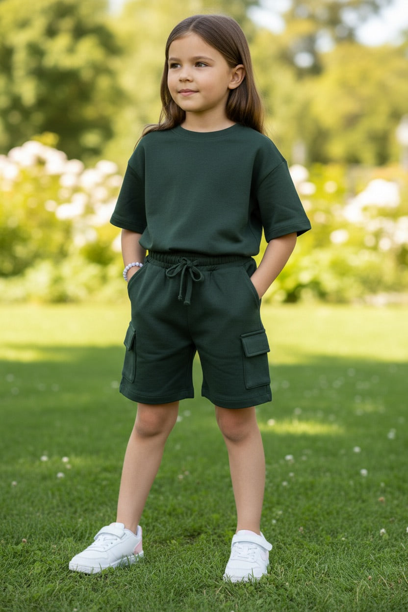 Doreme Girls Apex Cargo Shorts with Pockets