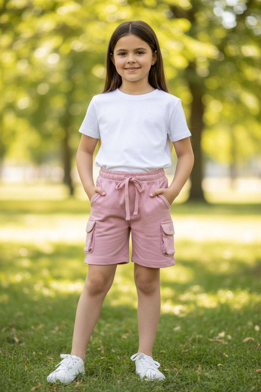 Doreme Girls Apex Cargo Shorts with Pockets
