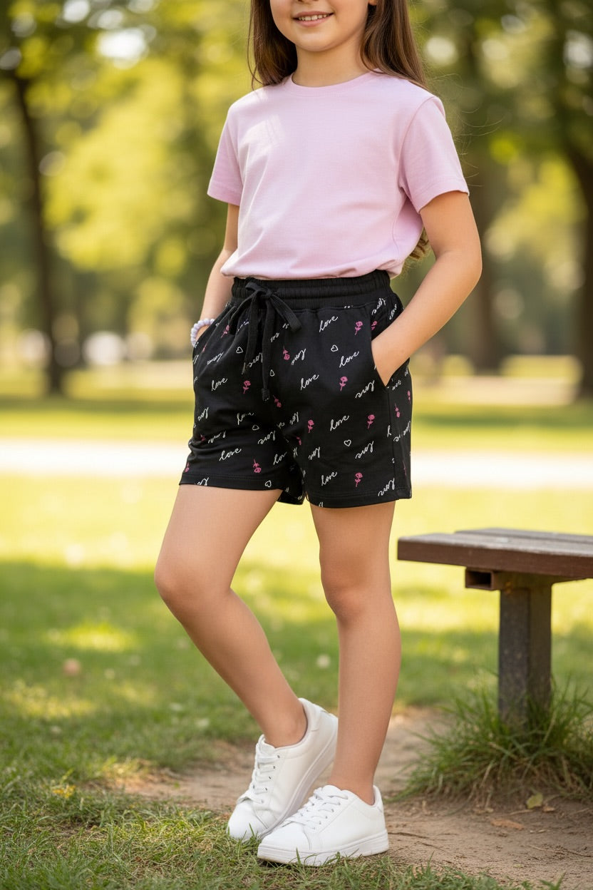 Doreme Girls All Over Print Apex Shorts