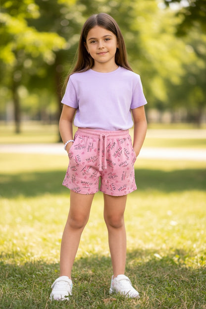 Doreme Girls All Over Print Apex Shorts