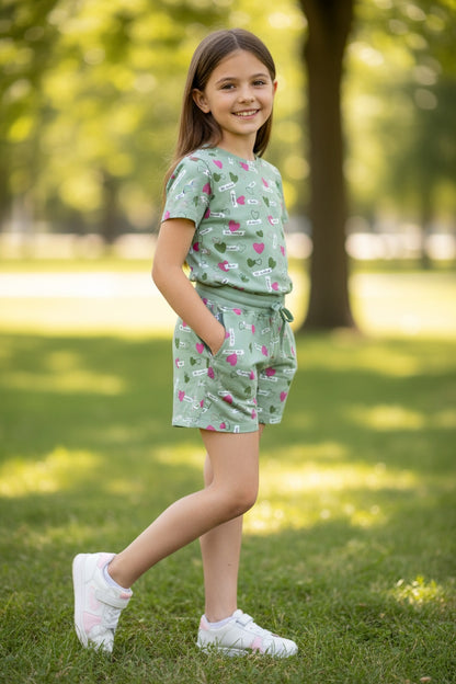 Doreme Girls All Over Print Apex Shorts