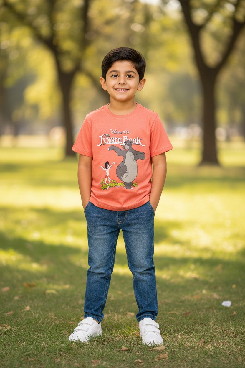 Doreme Disney boys T-shirt in orange with Jungle Book print