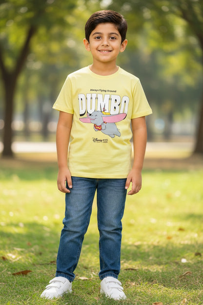 Doreme Disney boys T-shirt in yellow with Dumbo print