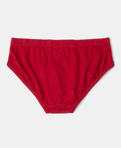 Back of a Jockey boys red cotton brief