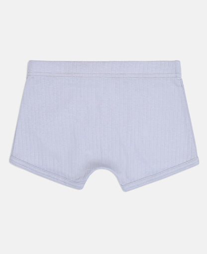 Back of a Jockey boys grey cotton rib trunk