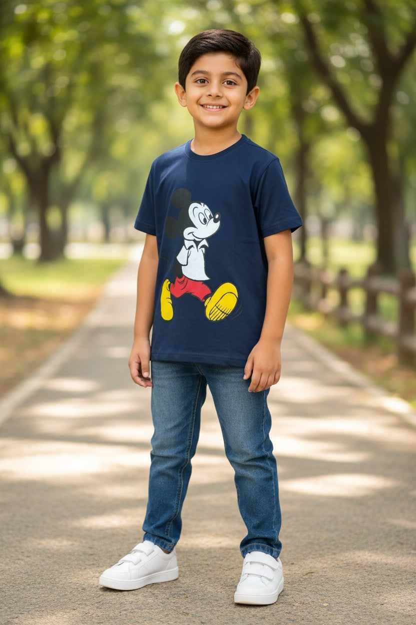 Doreme Disney Mickey Mouse boys T-shirt in navy