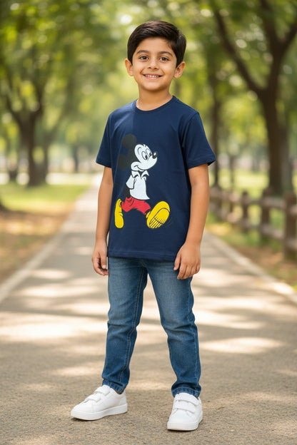 Doreme Disney Mickey Mouse boys T-shirt in navy