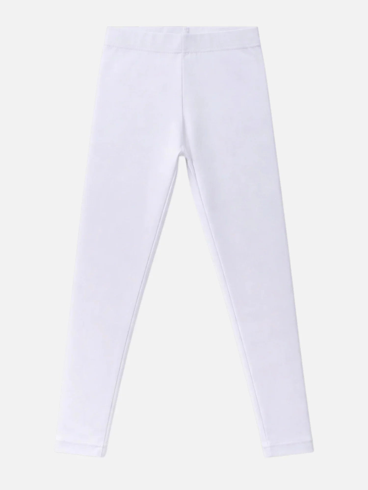 Bodycare girls full length cotton spandex leggings in White