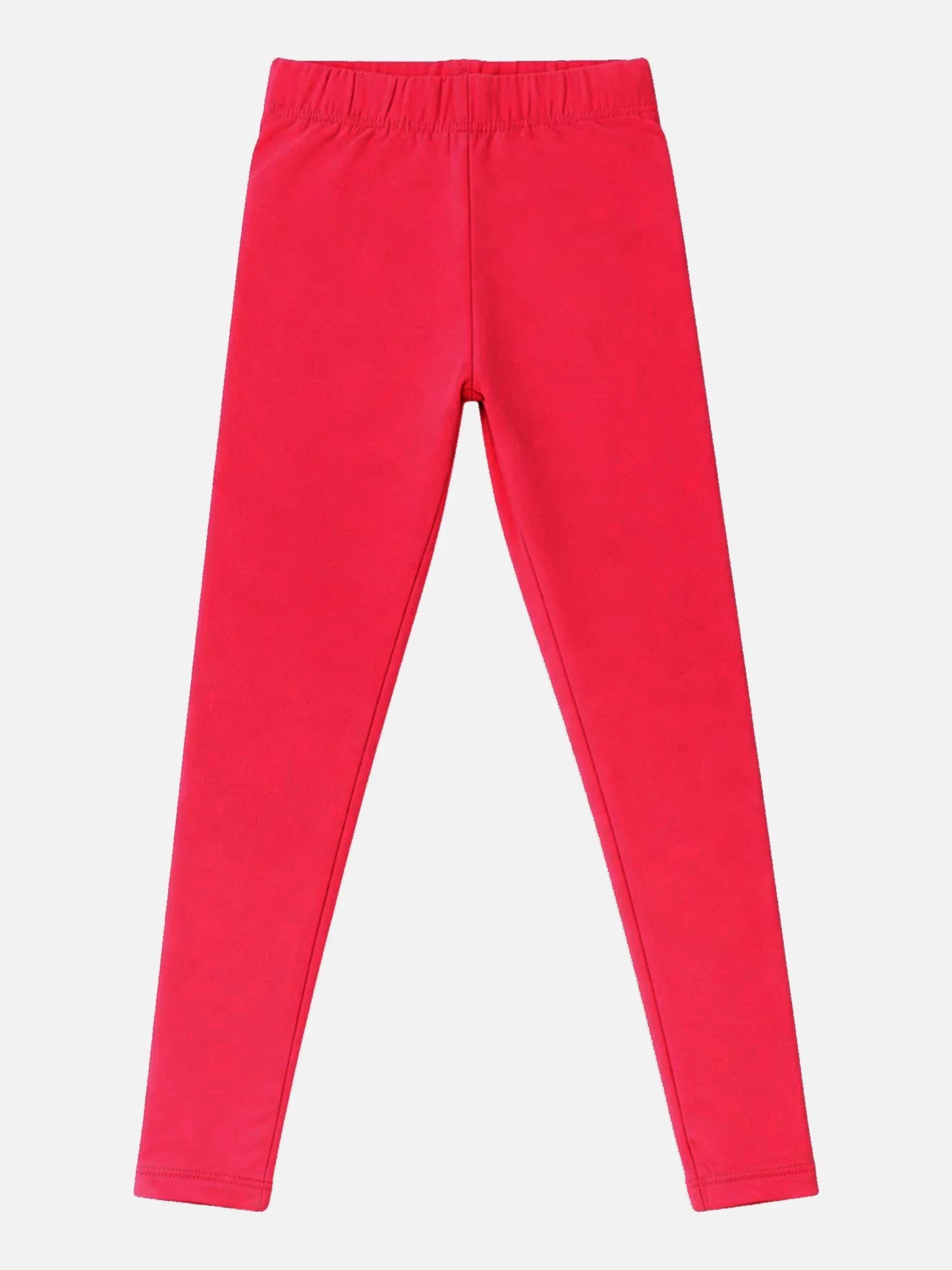 Bodycare girls full length cotton spandex leggings in Red
