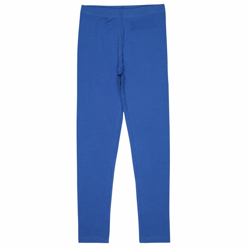 Bodycare girls full length cotton spandex leggings in Royal Blue
