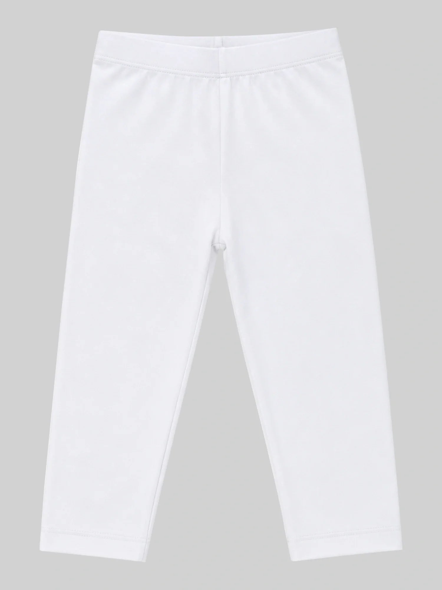 Bodycare girls cotton spandex capri leggings in White