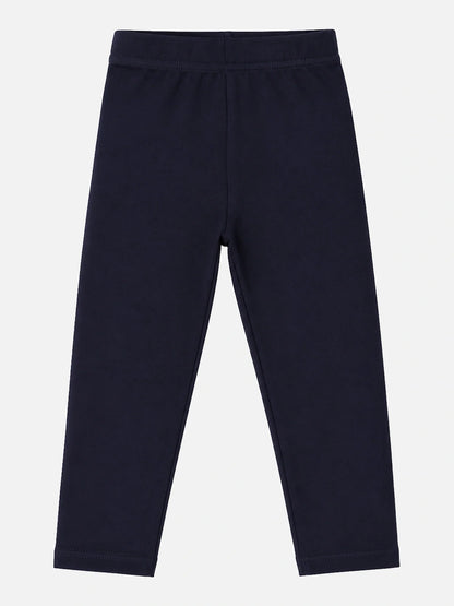 Bodycare girls cotton spandex capri leggings in Navy