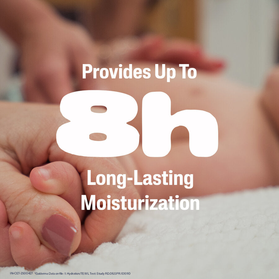 Cetaphil Baby moisturising oil provides up to 8 hours of long-lasting moisturisation