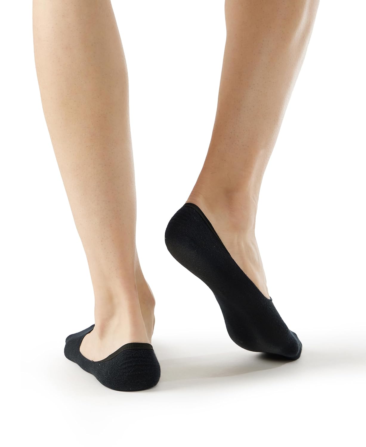 Back view of Jockey men's navy no show athleisure cotton socks