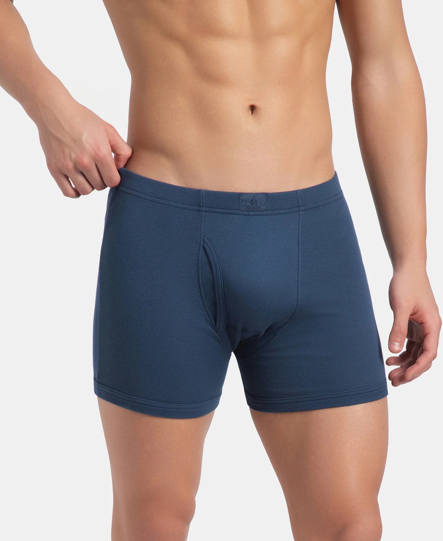 Jockey 8008 cotton rib boxer brief in Dark Denim