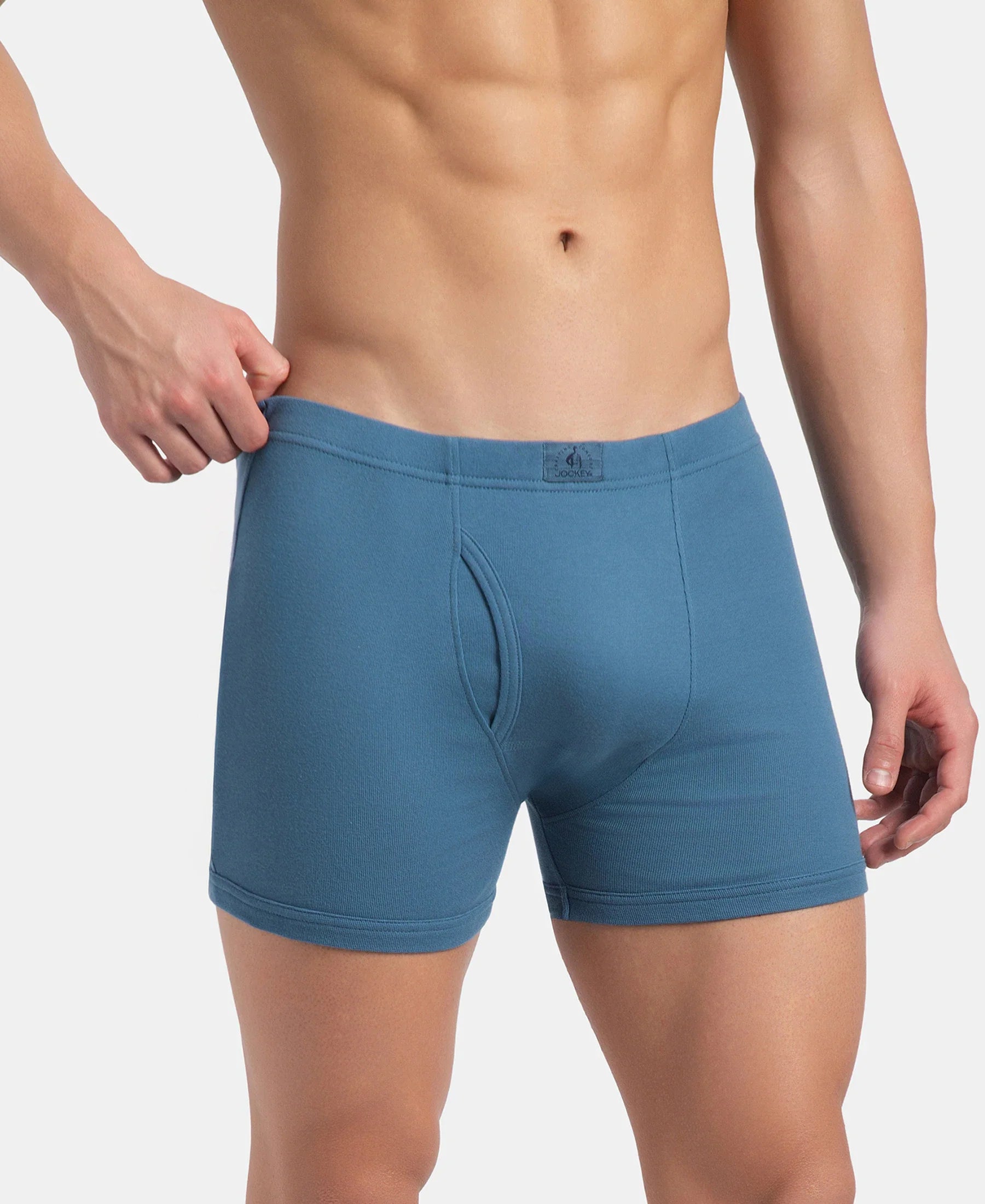 Jockey 8008 cotton rib boxer brief in Stellar