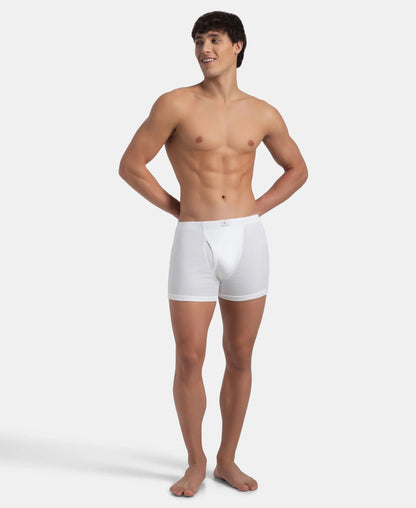 Jockey 8008 white boxer brief worn view