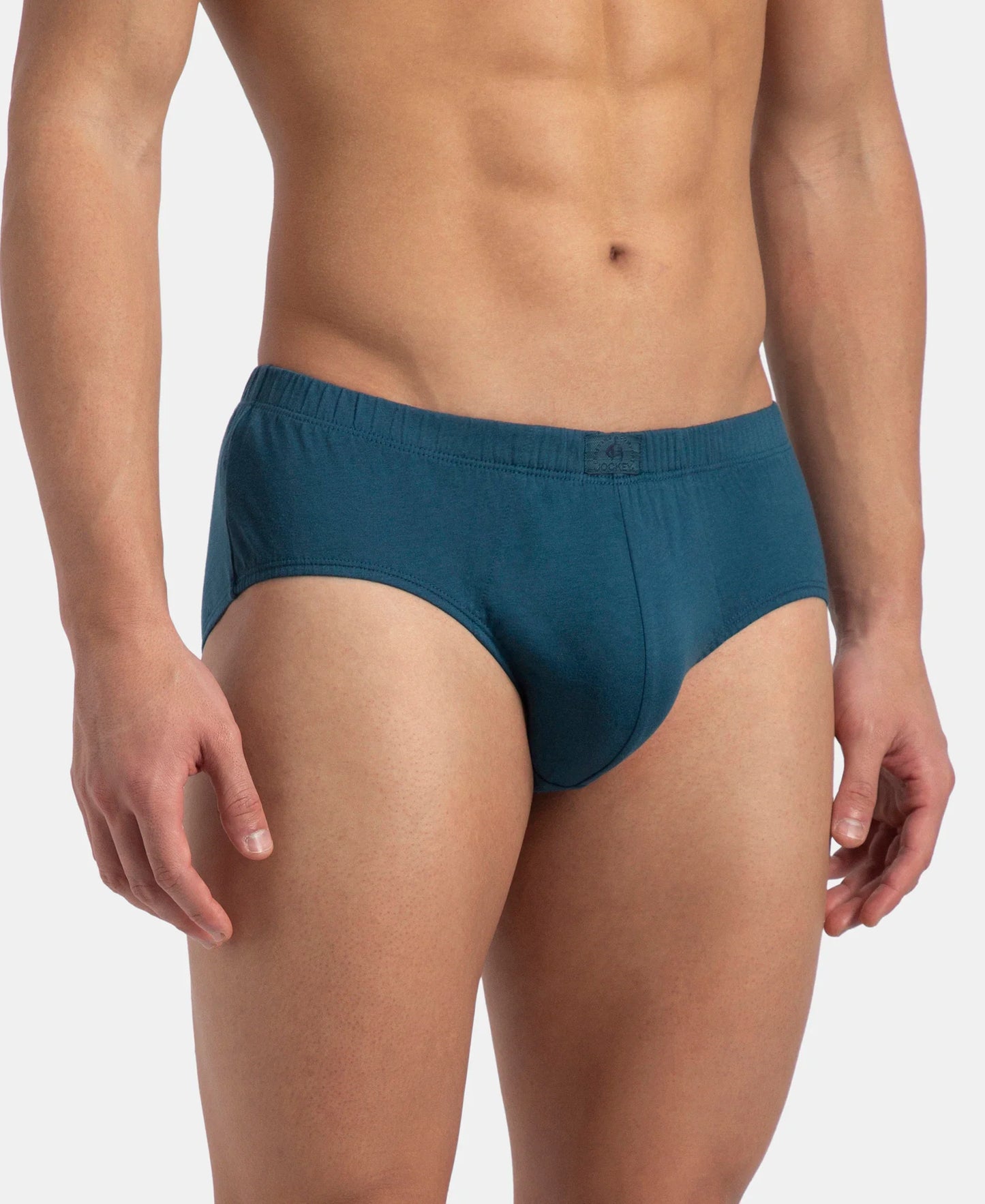 Jockey 8035 cotton brief in Seaport Teal