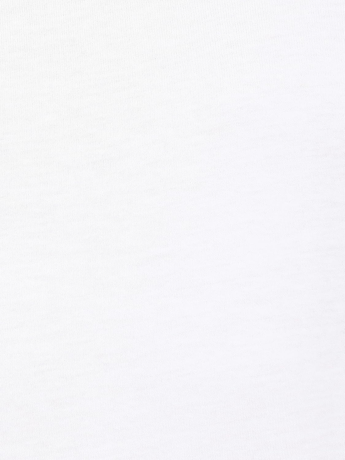Close-up of the soft white cotton fabric used in Jockey men's vests