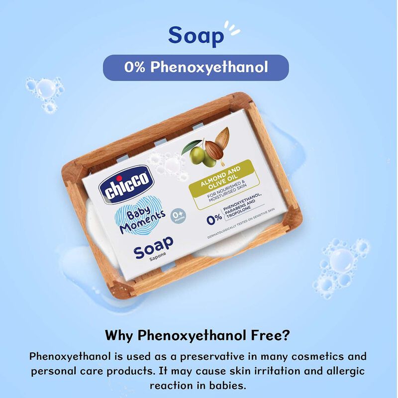 Chicco Baby Moments Soap with Almond & Olive Oil